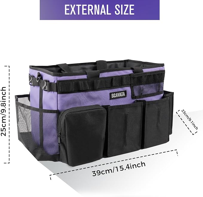 2 Pack Cleaning Caddy Bag (Blue & Purple)