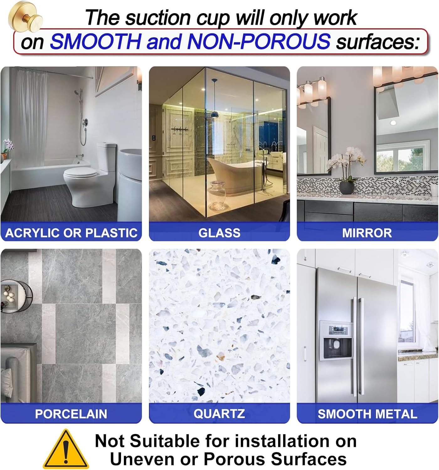 Suction Cup Hooks for Shower, Removable Towel Hooks for Bathroom Window Glass Door Wall, Bath Robe Looafh Hook for Hanging - 4 Pack, Gold1