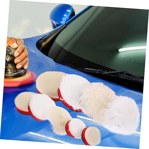 GLEAVI 1set Polishing Sponge Pad Wheel for Cars Self-Adhesive Buffing Pads for Drill Attachments Auto Waxing and Detailing Kit Versatile Sponge Buffers for Vehicle Scratch Repair