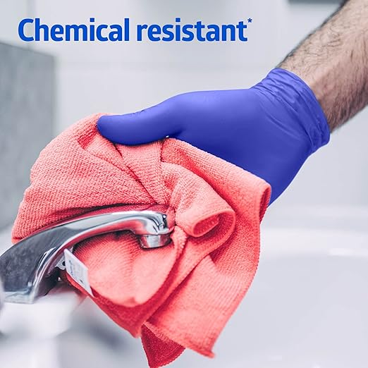 Medline FitGuard Touch Nitrile Exam Gloves, 1000 Count, Medium, Powder Free, Disposable, Not Made with Natural Rubber Latex, Excellent Sense of Touch for Medical Tasks, Durable for Household Chores