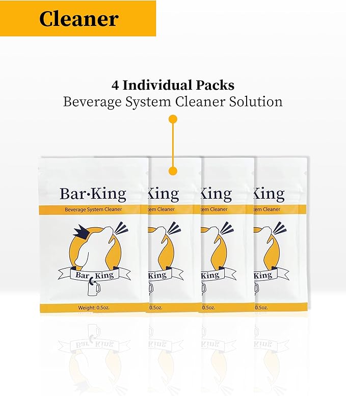 Bar-King Beer Line Cleaner - 4 Individual Cleaning Packets