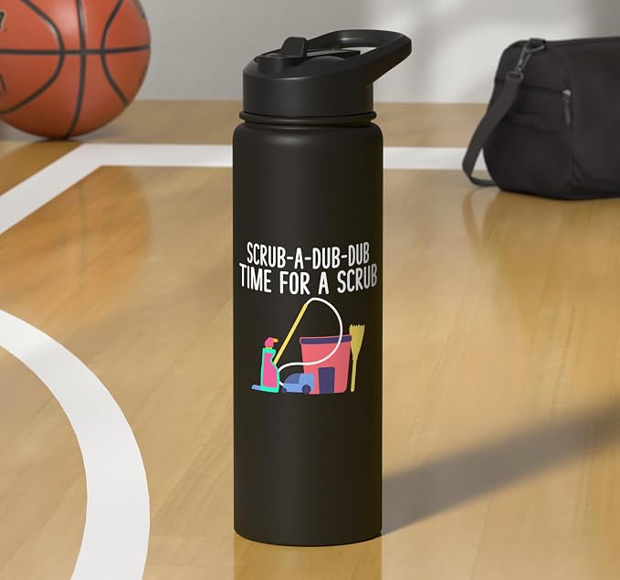 Scrub a dub dub time for a Scrub Cleaning Stainless Steel Insulated Water Bottle