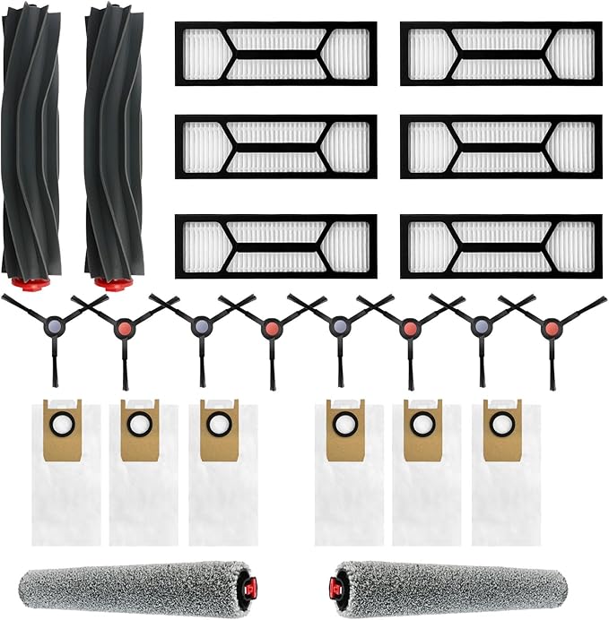 24 Pack Omni S1 Pro/ S1 Replacement Accessory Kit for S1 Pro Omni, S1 Robot Vacuums Parts (Set1-24PCS)