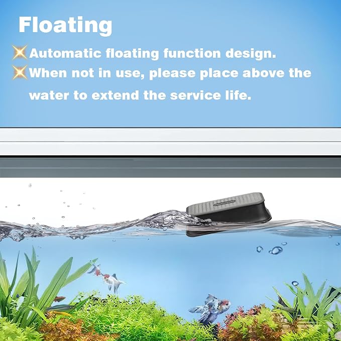 Carefree Fish Aquarium Small Magnetic Cleaner for Glass Fish Tank Algae Scraper Floating