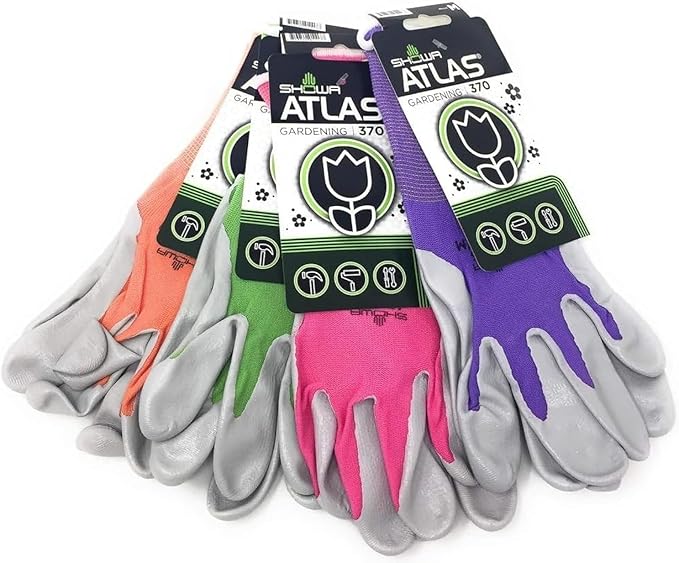 Women's Nitrile Gloves NT370 (4 Pack) Garden Gloves for Women Woman Gardeing working yardwork DIY