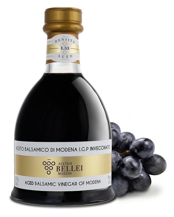 Acetaia Bellei Aged Balsamic Vinegar of Modena - Italian Aceto Balsamico di Modena IGP Certified, Product from Italy, High Density, Perfect for Cheese, Meat, Salads and Desserts, Bell Gold - 250 ml