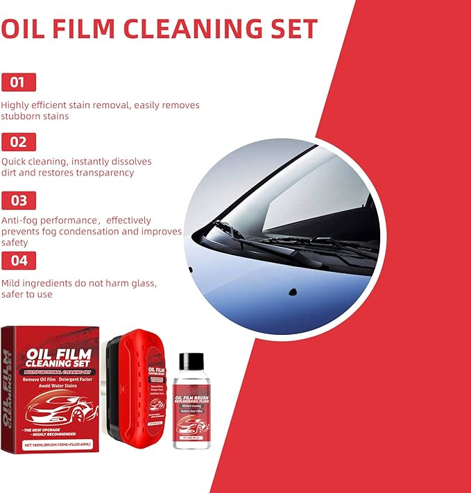Oil Film Cleaning Brush for Car Windows,Automotive Oil Film Cleaning Brush,Glass Cleaning Board,Clear Vision Glass Cleaner,Clear Vision and Enhance Driving Safety(3Pcs)