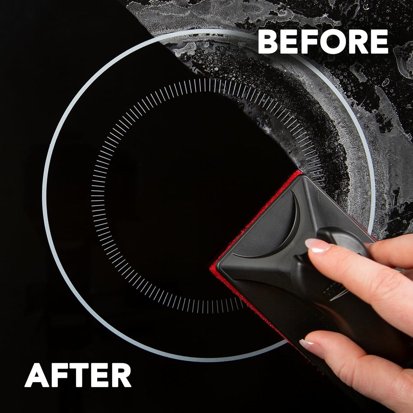 Weiman Cooktop and Stove Top Cleaner Kit - Glass Cook Top Cleaner and Polish 10 oz. Scrubbing Pad, Cleaning Tool, Razor, Scraper