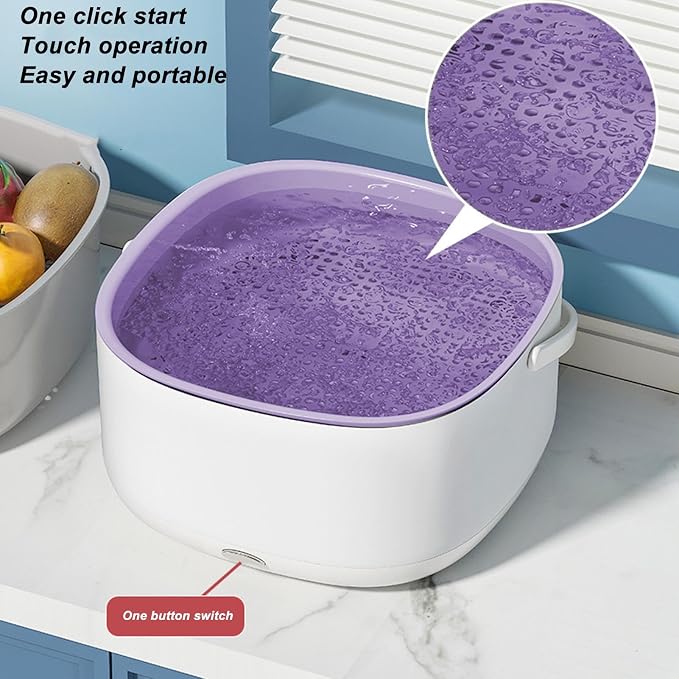 Fruit and Vegetable Washing Machine, Fruit Ultrasonic Cleaner, Large Capacity Vegetable Cleaner, Ultrasonic Fruit Washing Unit, Electric Fruit Vegetable Washing Basket