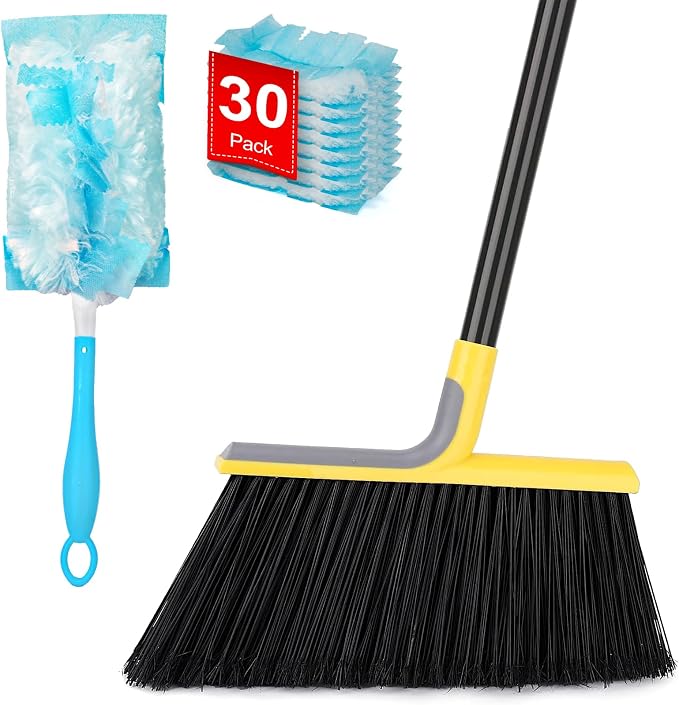 Outdoor Broom & 30Pcs 180° Duster Kit
