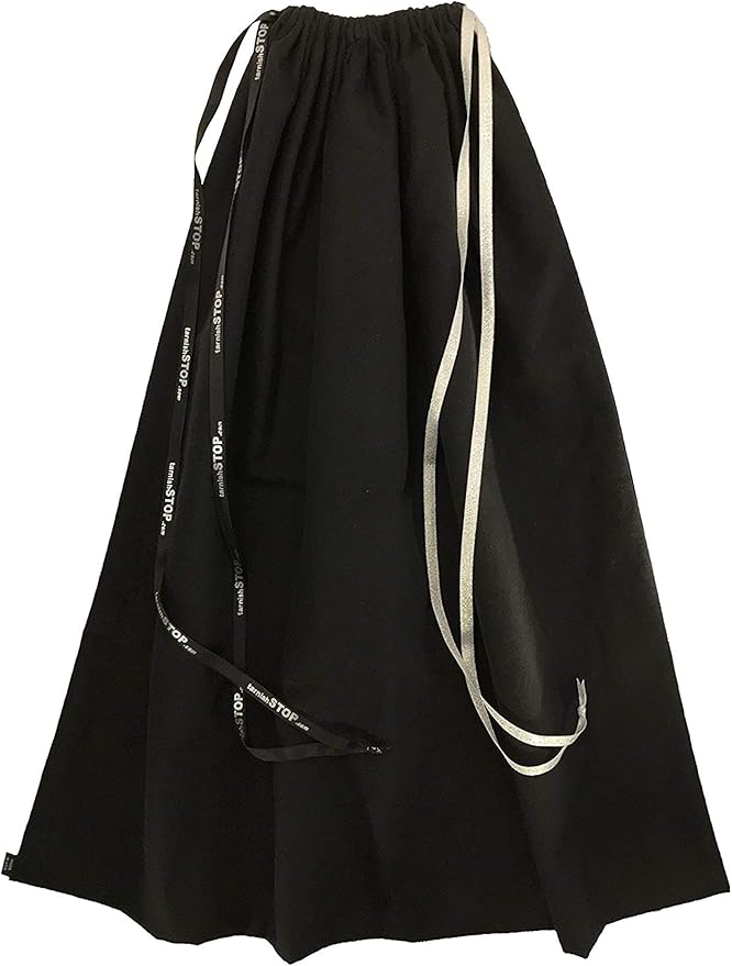 USA Made | T-STOP | Luxury Anti-Tarnish Bag for Silver Storage | Patented Proven Protection | Large 28"x28" | Tuxedo Black