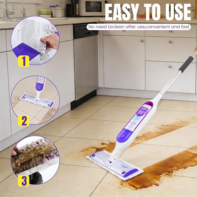 36 Pcs Power Mop Refills Pad, 5X Cleaning Multi-Surface Replacement for Swiffer Power Mop, Wet Pads Refill for Wood Floors & More, Compatible with Swiffer PowerMop Pads & Mopping Refills