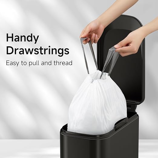 5 Gallon Trash Can with Trash Bags Drawstring