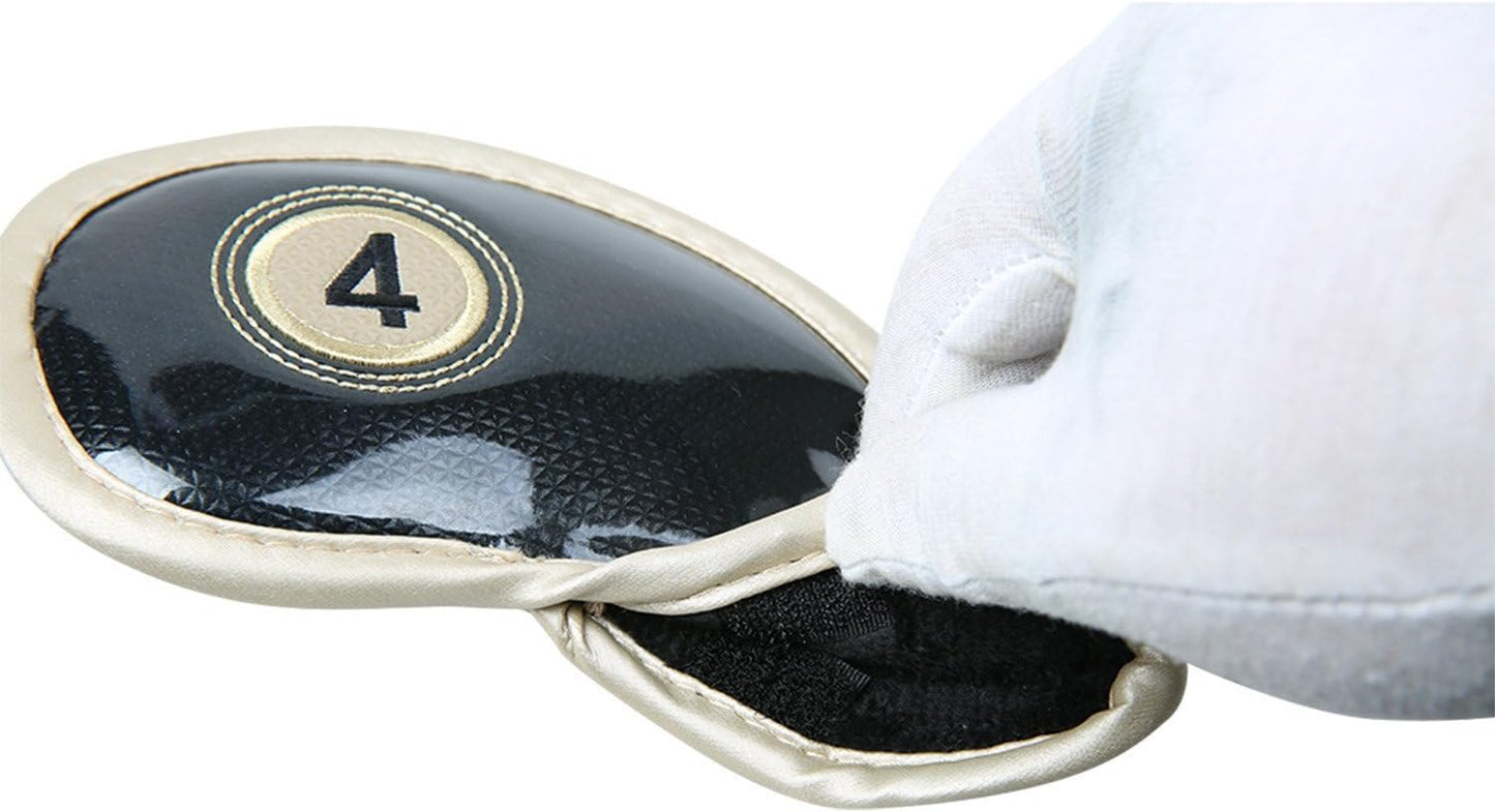 HISTAR 10pcs Crystal Pu Leather Golf Iron Head Covers Set Iron Club Headcover