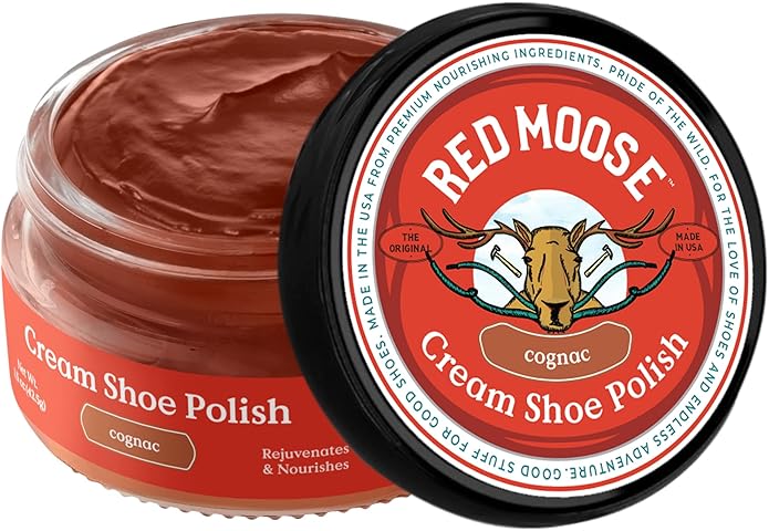 RED MOOSE Boots and Shoe Cream - Shoe Polish Kit for Leather - Shoes Shine - Made in the USA