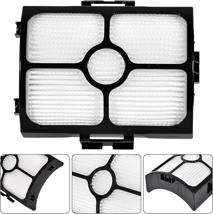 12Pcs HZ4002 Replacement Filter Compatible with Shark PowerDetect Ultra-Light Upright Vacuum HZ4000 HZ4002 Corded Stick Vacuum, 2HEPA+4Foam&Felt Filter, 1Roller Brush 4Odor Neutralizer 1Cleaning Brush