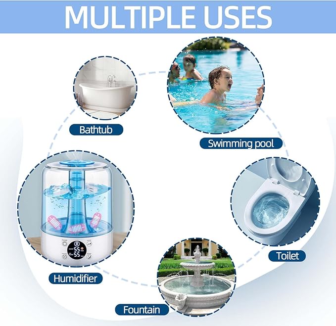 15 Pack Universal Humidifier Cleaner, Demineralization Cartridge for Humidifier Compatible with All Humidifiers and Fish Tanks Cleaning Ball, Purifies Water, Reduce Scale and White Dust, Pink