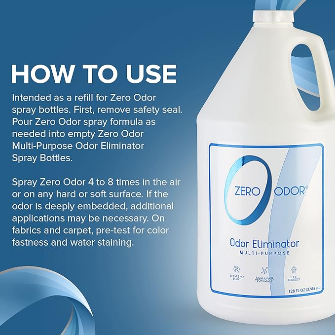 Zero Odor 128 oz. Multi-Purpose Odor Eliminator Refill GL1128004