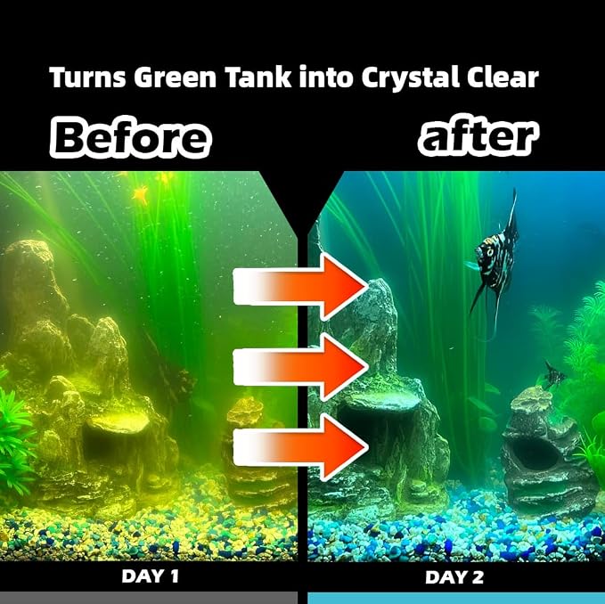 COOSPIDER Aquarium Filter with 5W U-V Light 200GPH for 30-100 Gallon Tank | Submersible Fish Tank Filter with 16W Powerful Pump for Green Clean, Turtle Tank, Oxygen Supply, Deodorization, Water Cycle