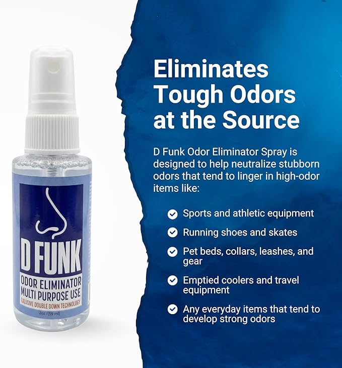 Ardent D Funk Odor Eliminator for Strong Odor, 2 Pack, 2 oz. Bottle, Spray to Remove Smells and Odors, Pet Supplies, Sport Shoes and Equipment, Coolers, Made in USA
