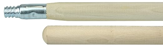 Weiler 44435 60" Hardwood Handle, Threaded Metal Tip, 1-1/8" Diameter, Made in The USA (Pack of 12)