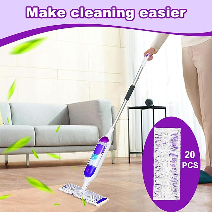 Pure Realm 48 Pack PowerMop Refills Pads for Swiffer PowerMop Multi-Surface Mops and PowerMop Wood Mops，Disposable mop Pads Replacement for Floor Cleaning.