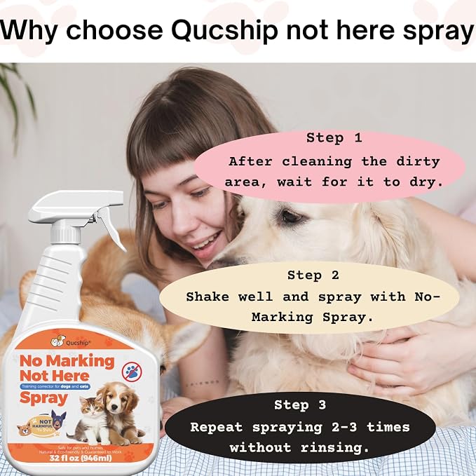 32oz Stop Unwanted Urine Mark in the House with This Spray - Encourage Your Dog to Avoid Indoor Mark with This Spray - Safe Pet Training Aid to Stop Inappropriate Pee