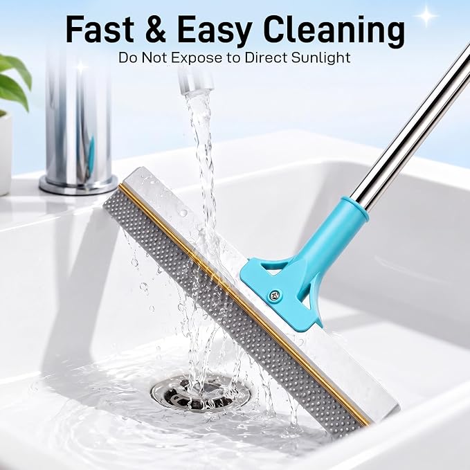 3-in-1 Carpet Rake for Pet Hair Removal, Reusable 54" Adjustable Long Handle Pet Hair Remover for Couch, 3 PCS Carpet Rake Scraper, Pet Hair Broom for Carpet, Rugs, Couch, Floor Scraping