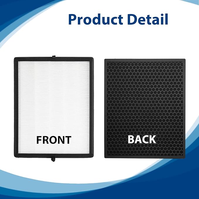 45i True HEPA Replacement Filter Compatible with BreatheSmart Flex and 45i Air Cleaner Purifier, 3 H13 True HEPA Filters with 3 Carbon Pre-Filters, Part # B4-Fresh / FL40-Silver-Carbon, 3 Pack