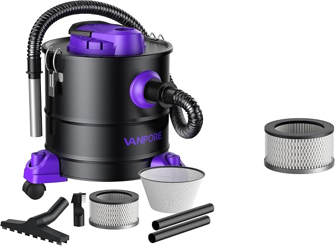 Limited Time Offer 4% Off: Ash Vacuum + One More Hepa Filter