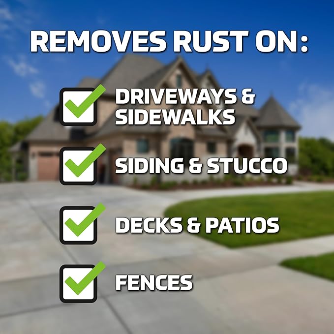 Velocity Exterior Rust Stain Remover | Rust Stain Remover for Vinyl Siding, Decks and More | 1 Gallon