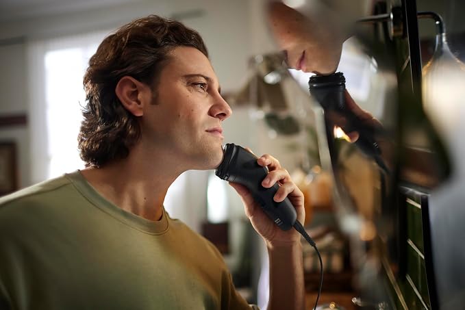 Philips Norelco Shaver 1100 Series, Dry Electric Shaver, 27 Self-Sharpening ComfortCut Blades, 4D Floating Heads, P-Cap, Deep Black, Model S1016/90 (Pack of 2)