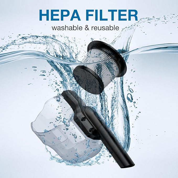 Cordless Vacuum Cleaner for 20V MAX Battery, Handheld Vacuum Cleaner for Home Car Hardwood Floor Carpet, Portable Shop Vacuum with Washable HEPA Filter(No Battery)