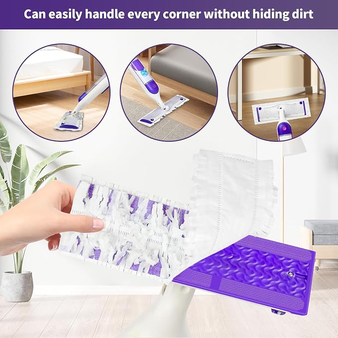 38 Pack Disposable Mopping Pads Refills for Swiffer PowerMop, Replacement with Power Mop Refills Power Mop Pads, Spray PowerMop Mopping Pad Refills for Floor Cleaning