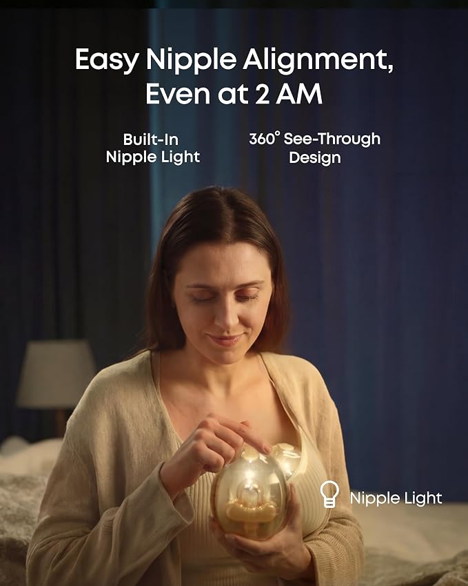 eufy Security Heated Massage Wearable Breast Pump S2 Pro, HeatFlow, Double-Sealed Flange, Nipple Light, DIY Rhythm, Full Milk & Leak Alert, Wireless Charging Case, 7-Day Battery, App Control