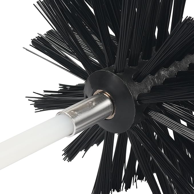 ‌AOGYikang 6” Chimney Brush Head - Heavy-Duty Cleaning Brush Head, 150mm/6in Dryer Vent Cleaner Brush Head, 6-Inch Cleaning Brush Head for Fireplace, Vent Pipe