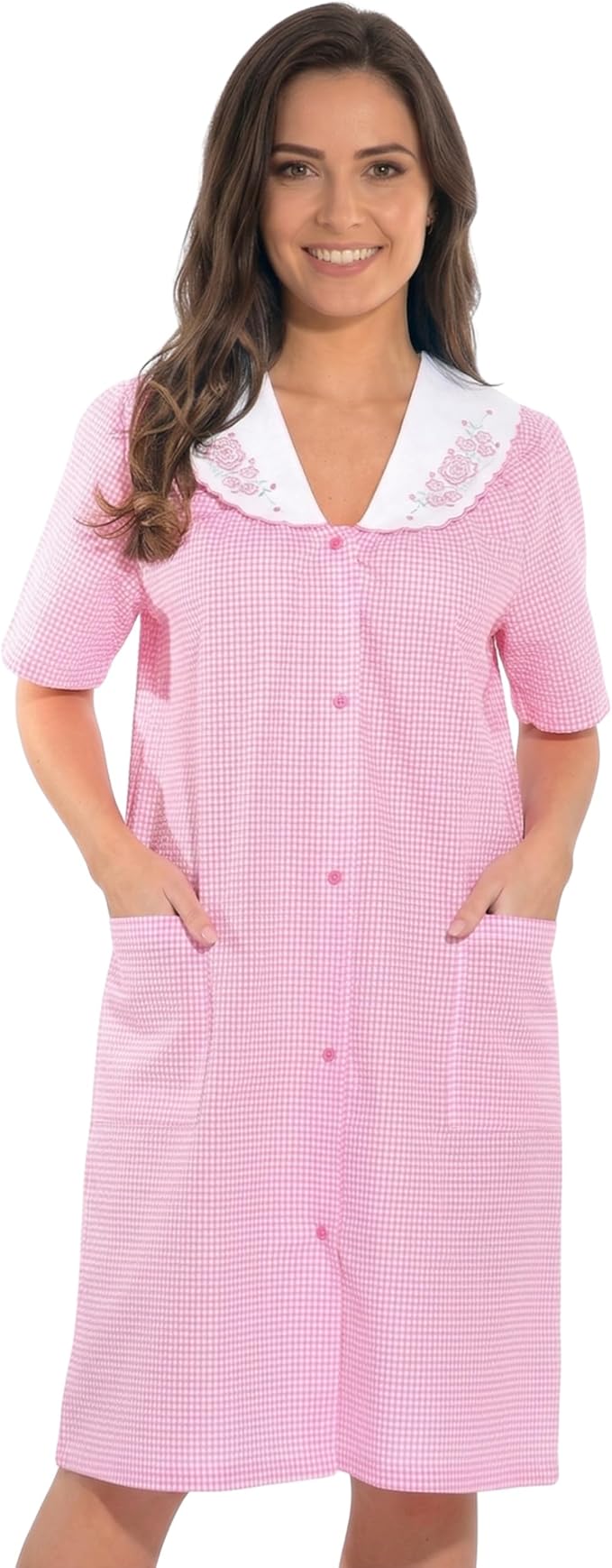Dreamcrest Short Sleeve Duster Housecoat