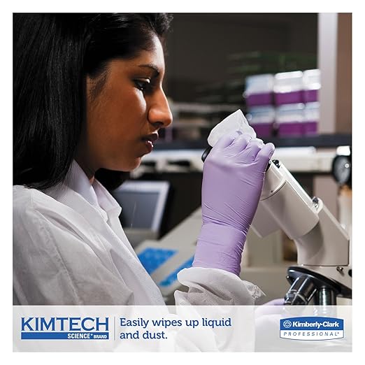 Kimberly-Clark 34721 Kimtech Science Kimwipes Delicate Task Wipers,, White (Pack of 1350)