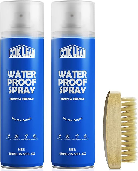 15.55 OZ Shoe Waterproof Spray, Rain & Stain Nano Repellent for Suede, Sneaker, Canvas, Fabric Shoe Protector Spray