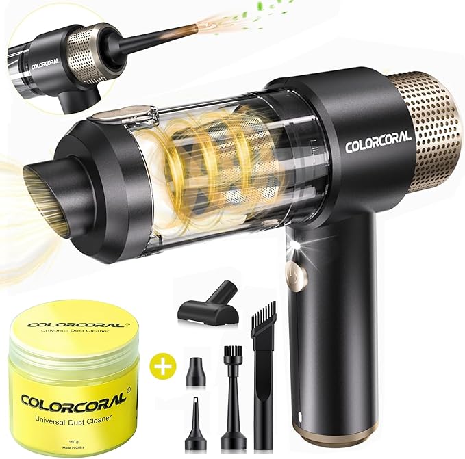 COLORCORAL Portable Cordless Keyboard Cleaner and Cleaning Gel Universal Dust Cleaner for PC Keyboard