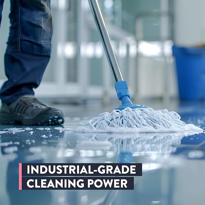 ShurFloor - Professional Strength & Industrial Grade Floor, Drains, & Mop Head Cleaner & Odor Eliminator, 2oz Per Gallon of Hot Water, Daily No Rinse Cleaner with 4 Different Enzymes, 1 Gallon