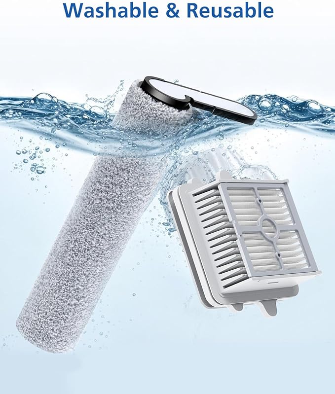 F25 Brush Roll and HEPA Filter Replacement Kit Accessories Compatible with Roborock F25/F25 ACE/F25 ALT/F25 LT/F25 RT/F25 ACE/F25 GT/F25 Ultra Cordless Wet Dry Vacuum Cleaner