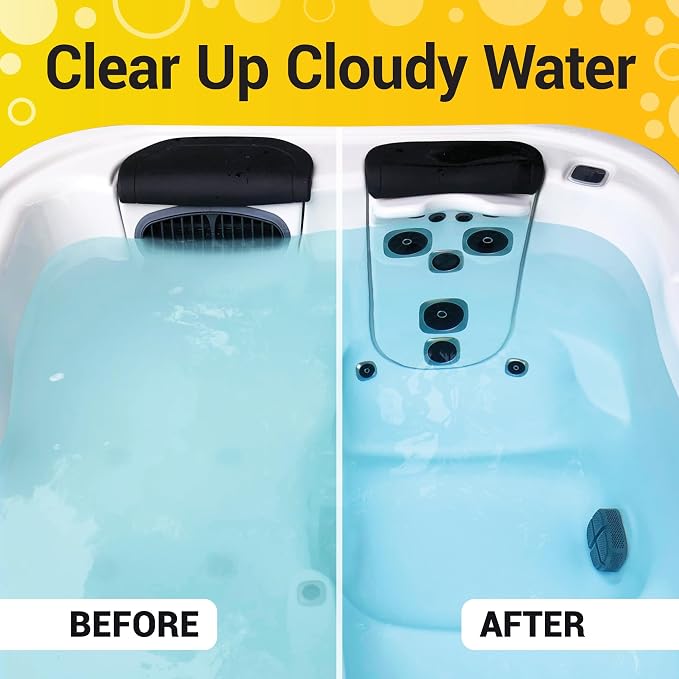 Bio Ouster 3-in-1 Weekly Hot Tub Chemicals & Spa Chemicals - Cleaner Clarifier Conditioner for Inflatable & Acrylic Spas - Chlorine Bromine Saltwater - No Draining, Made in USA, 32oz Bottle (16 Week)