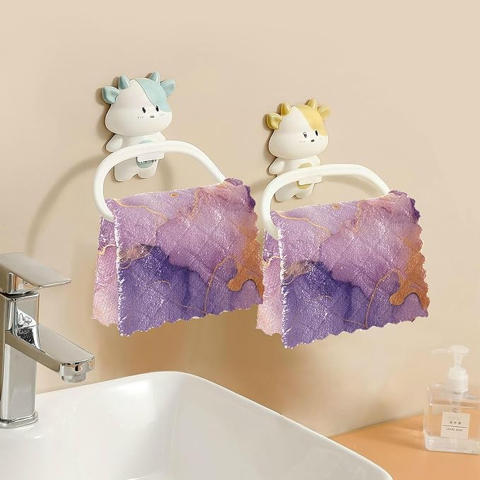 senya Kitchen Dishcloths, Marble Purple Gold Cloth Dish Towels 6 Pack Super Absorbent Dishtowels Reusable Cleaning Cloths
