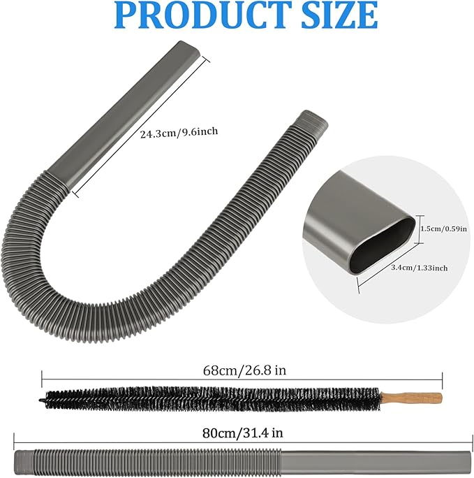 RTop Dryer Vent Cleaner Kit and Attachment Brush Bundle for Dyson Gen 5 V15 V12 V11 V10 V7 V8 Absolute Detect Cyclone Fluffy Mattress Outsize Vacuum Cleaner Accessories Kit Replacement Tools