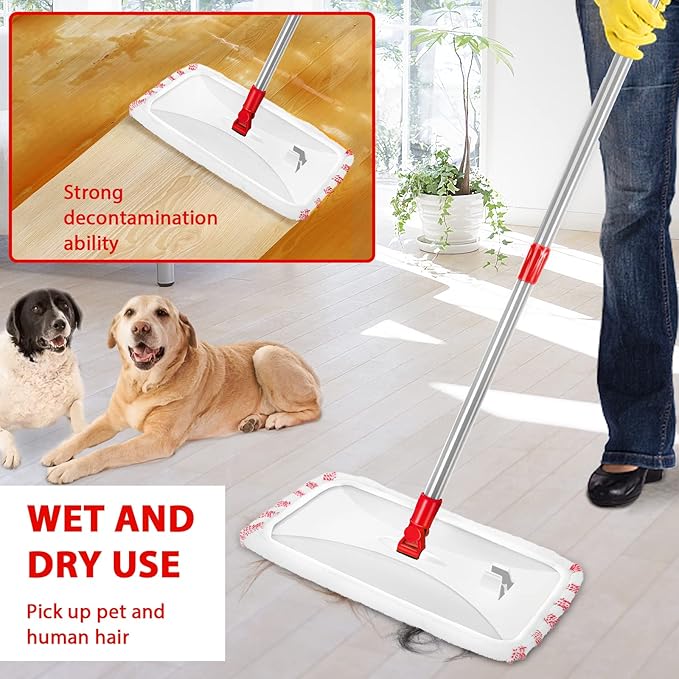 MASTERTOP Large Microfiber Mop and Dust Mop