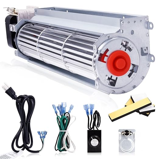 Hiorucet Upgraded Blower Fan Kits for Desa Fireplace Parts, GA3750A, GA3750, GA3700, BK BKT GA3650 Low Noise Fireplace Blower Motor for Desa Tech, FMI, Vanguard, Vexar, Comfort Flame, Astria Fireplace
