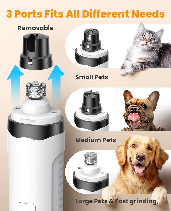 oneisall Dog Shaver Clippers Low Noise, Dog Nail Grinder and Paw Trimmer Kit