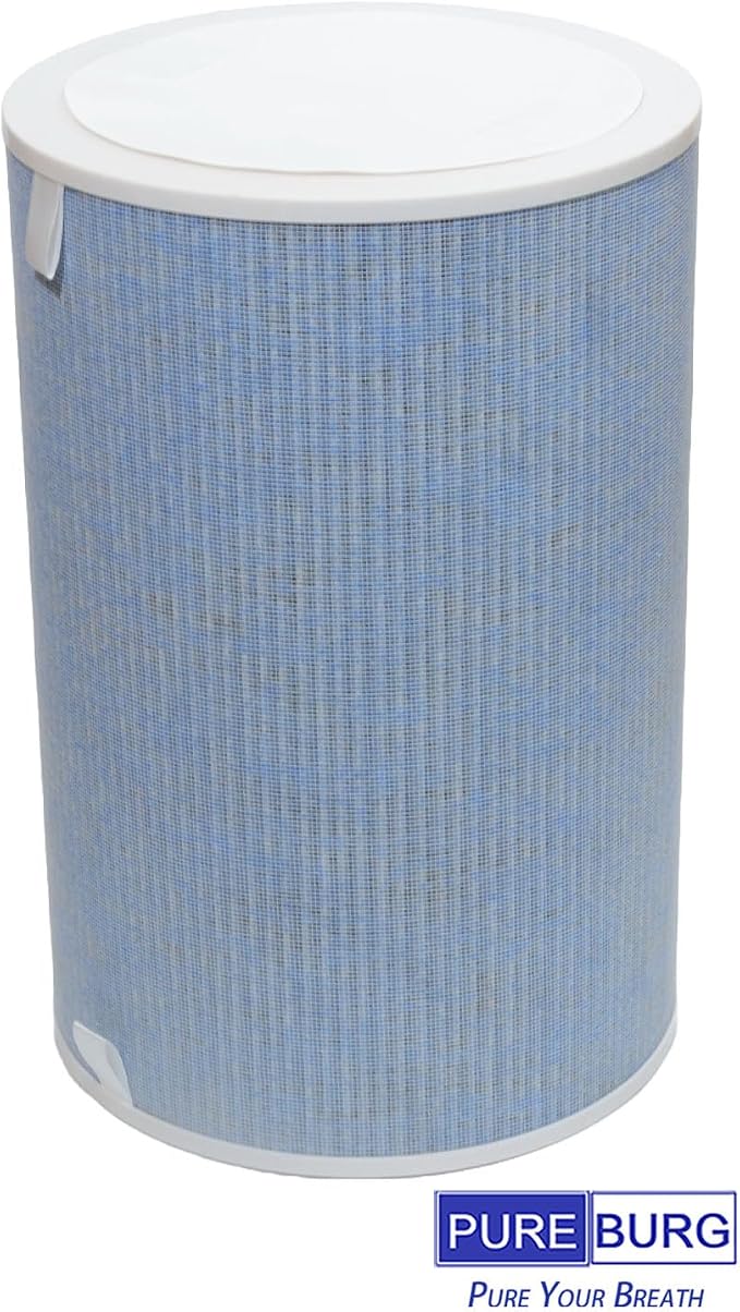 PUREBURG NS-APFL2 Replacement Filter Compatible With INSIGNIA NS-APLWH2 Large room Air Purifier, H13 True HEPA Activated Carbon 2-in-1 4-Stage Filtration