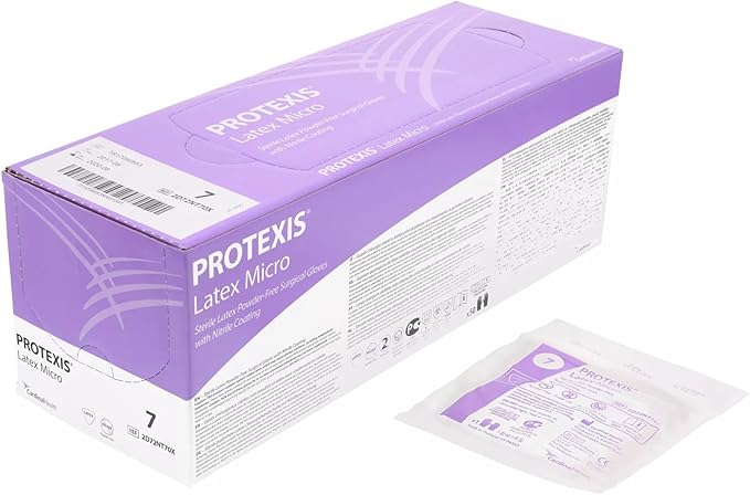 CARDINAL HEALTH™ Protexis® Latex Micro Surgical Gloves with Nitrile Coating, Light Brown, Size 8.5, Box of 50 pairs